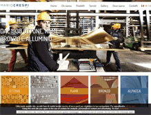 Tablet Screenshot of crespimetalli.com